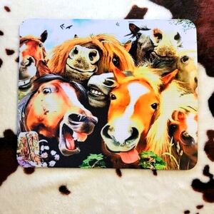 Laughing Horses Computer Non Slip Custom Mouse Pad